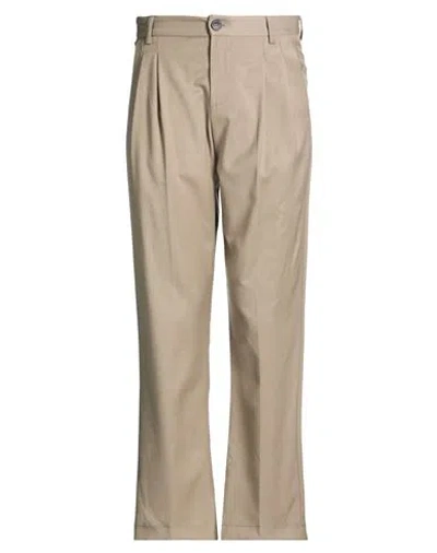 Imperial Man Pants Khaki Size 26 Polyester, Viscose, Elastane In Neutral