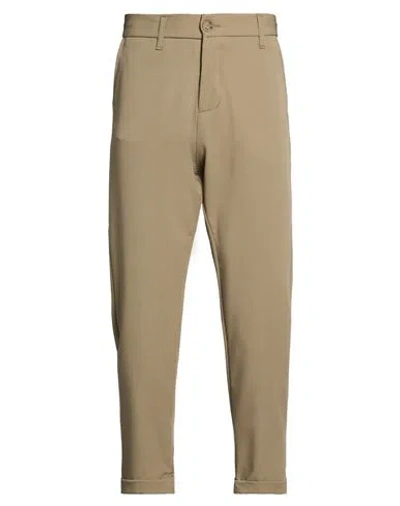 Imperial Man Pants Khaki Size 28 Polyester, Viscose, Elastane In Gray