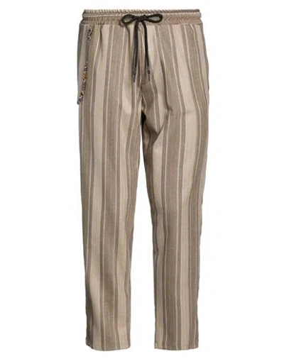 Imperial Man Pants Khaki Size L Polyester, Viscose, Elastane In Multi