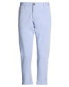 Imperial Man Pants Light Blue Size 36 Polyester, Viscose, Elastane