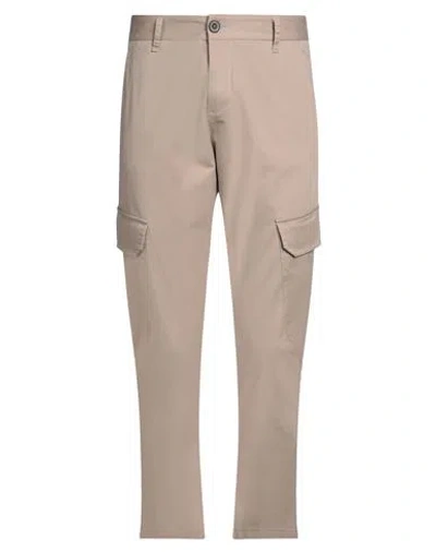 Imperial Man Pants Light Brown Size 36 Cotton, Elastane In Beige