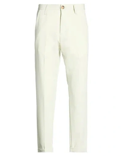 Imperial Man Pants Light Green Size 30 Polyester, Viscose, Elastane In Neutral