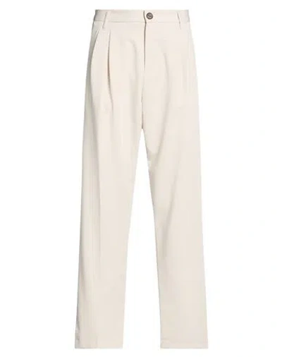 Imperial Man Pants Light Grey Size 28 Polyester, Viscose, Elastane In White