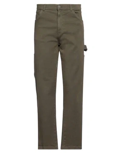 Imperial Man Pants Military Green Size 30 Cotton, Elastane