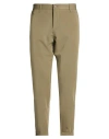 Imperial Man Pants Military Green Size 36 Polyester, Viscose, Elastane In Gray