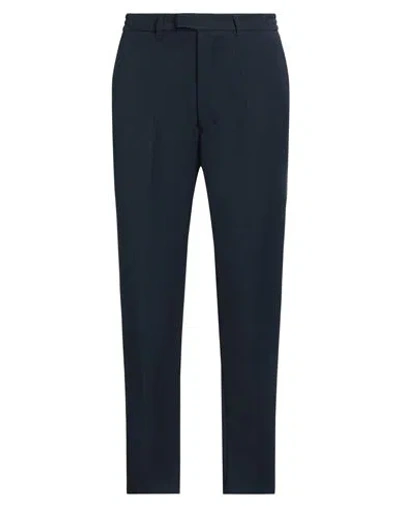 Imperial Man Pants Navy Size 34 Polyester, Viscose, Elastane In Navy Blue