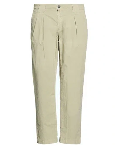 Imperial Man Pants Sage Green Size 34 Cotton, Elastane In Multi