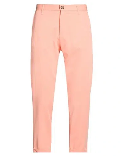 Imperial Man Pants Salmon Pink Size 34 Polyester, Viscose, Elastane