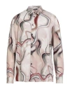Imperial Man Shirt Blush Size Xxl Viscose In Pink