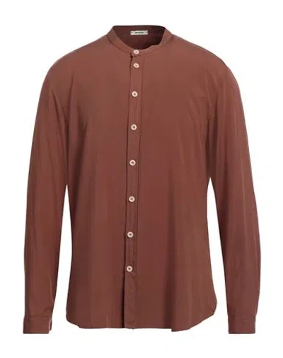 Imperial Man Shirt Brown Size Xl Viscose