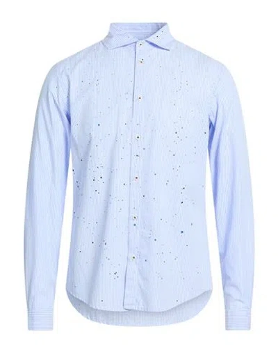 Imperial Man Shirt Light Blue Size L Cotton