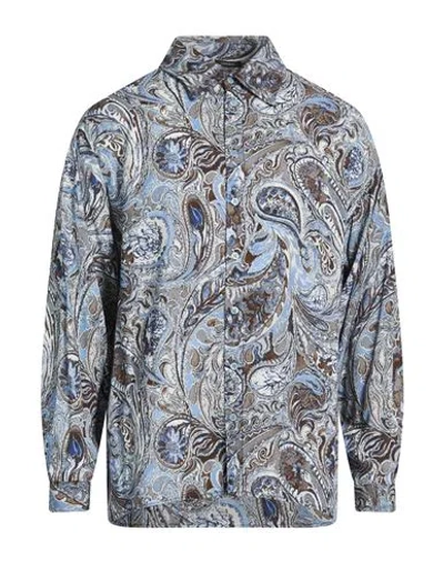 Imperial Man Shirt Light Blue Size Xs Viscose