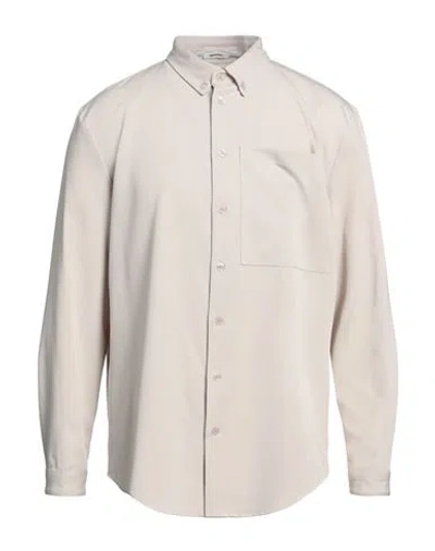 Imperial Man Shirt Light Grey Size L Polyester, Viscose, Elastane