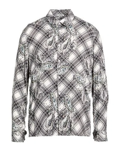 Imperial Man Shirt Off White Size Xxl Viscose In Multi