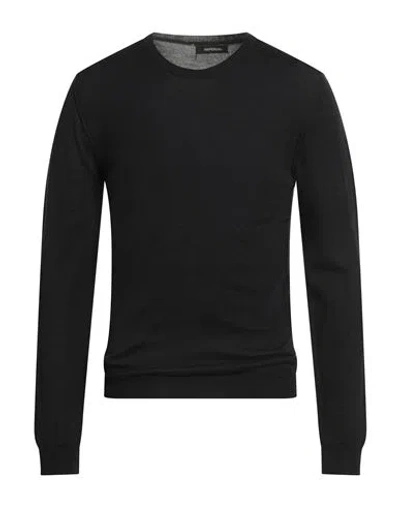 Imperial Man Sweater Black Size Xxl Virgin Wool, Polyacrylic
