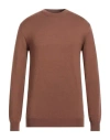 Imperial Man Sweater Brown Size Xl Viscose, Polyester, Polyamide