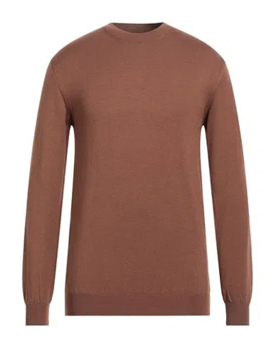 Imperial Man Sweater Brown Size Xl Viscose, Polyester, Polyamide