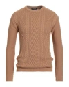 Imperial Man Sweater Camel Size L Acrylic, Wool