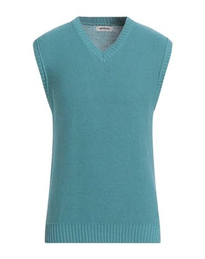 Imperial Man Sweater Deep Teal Size S Cotton, Acrylic In Green
