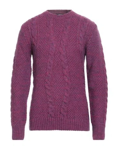 Imperial Man Sweater Magenta Size Xs Wool, Acrylic In Purple
