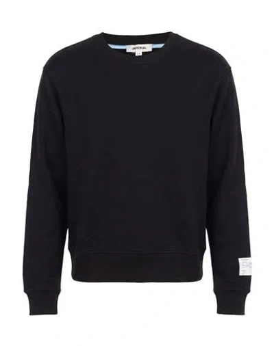 Imperial Man Sweatshirt Black Size M Cotton, Elastane