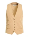 Imperial Man Tailored Vest Camel Size S Polyester, Viscose, Elastane In Brown