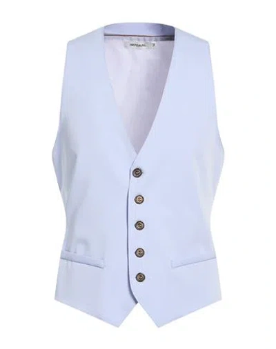 Imperial Man Tailored Vest Lilac Size Xl Polyester, Viscose, Elastane In Blue