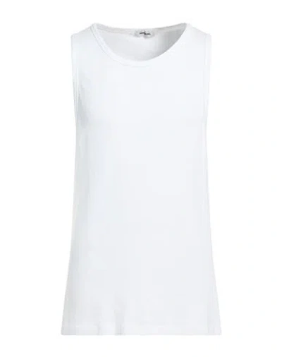 Imperial Man Tank Top White Size Xxl Cotton