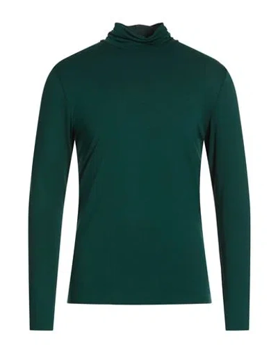 Imperial Man T-shirt Dark Green Size L Viscose, Elastane