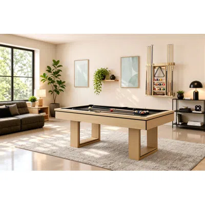 Imperial Modern 7' Mesa 3-in-1 Combination Pool Table Includes Billiards, Table Tennis, And Dining Table Alon In Black
