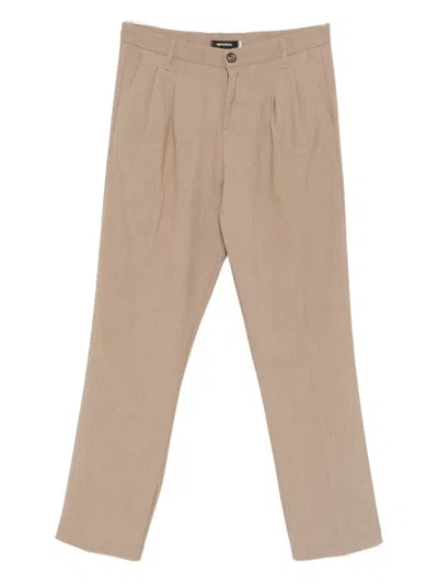 Imperial Pleated Pants In Brown
