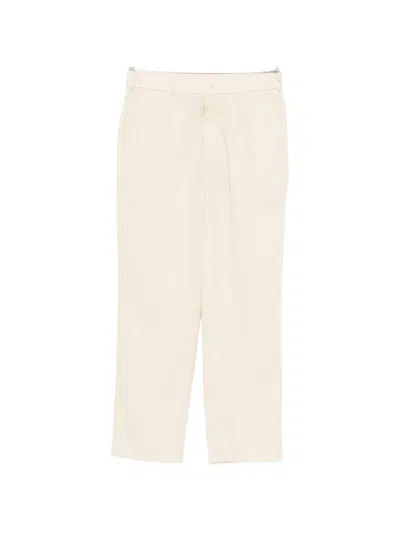 Imperial Pleated Straight Trousers In Pink