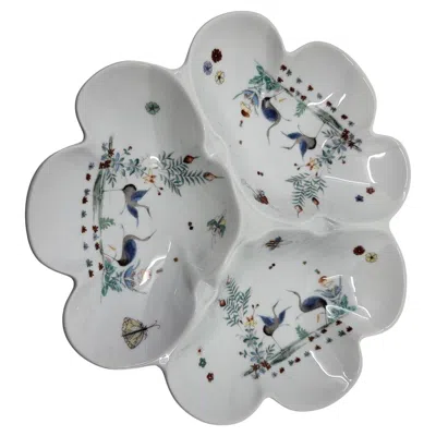 Pre-owned Imperial Porcelain Factory Imperial Porcelain Kakiemon Design Serving Bowl, France In Gray