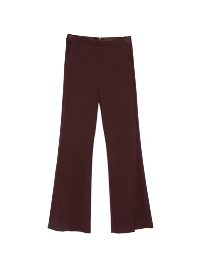 Imperial Pressed-crease Trousers In Burgundy