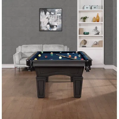 Imperial Resolute Pool Table With Classic Box Style Legs- Includes Professional Install ($1,000+ Value) In Gray Wood,navy