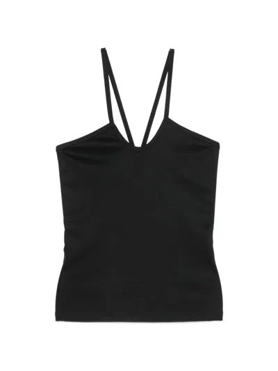 Imperial Ribbed Top In Black