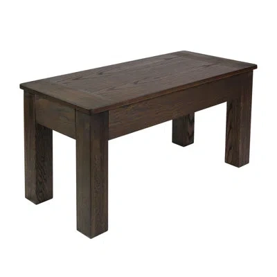 Imperial Solid Wood Bench In Dark Chestnut