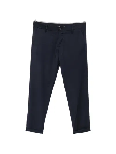 Imperial Straight-leg Turn-up Trousers In Blue
