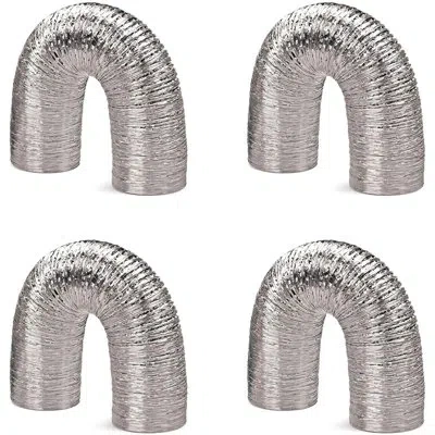 Imperial Universal Washing Machine / Dryer Vent In Silver