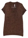 Imperial V-neck T-shirt In Brown