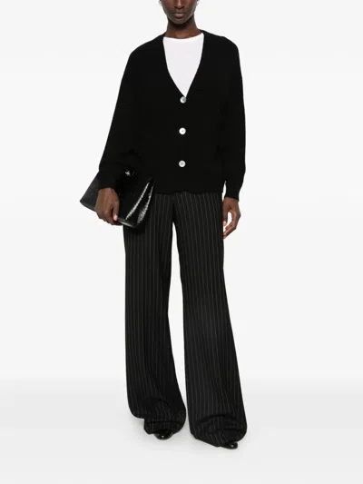 Imperial V-neck Button-up Cardigan In Purple