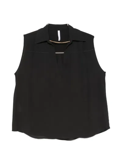 Imperial V-neck Sleeveless Top In Multi
