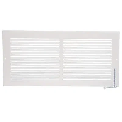 Imperial White Steel Baseboard Vent Cover