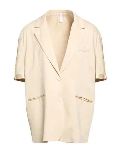 Imperial Woman Blazer Beige Size S Viscose, Polyamide, Elastane In Neutral