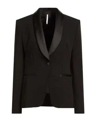Imperial Woman Blazer Black Size L Polyester, Elastane