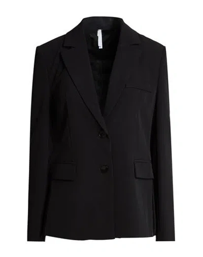Imperial Woman Blazer Black Size M Polyester, Elastane