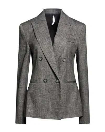 Imperial Woman Blazer Charcoal Size S Polyester, Viscose, Elastane In Gray