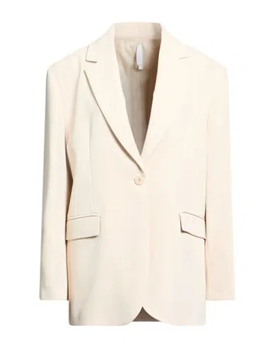 Imperial Woman Blazer Cream Size M Polyester, Elastane In White