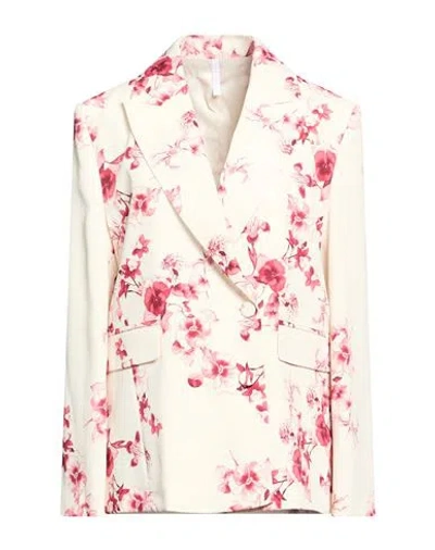 Imperial Woman Blazer Cream Size S Polyester, Elastane In Neutral