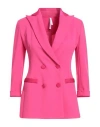 Imperial Woman Blazer Fuchsia Size Xxs Polyester, Elastane In Pink